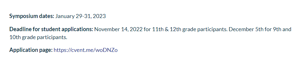 美高9-12年级不要错过！JSHS各州报名时间公布！来看看今年报名有哪些注意事项吧！