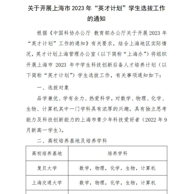 上海学生如何申报“英才计划”？附完整材料清单+网申平台操作指南