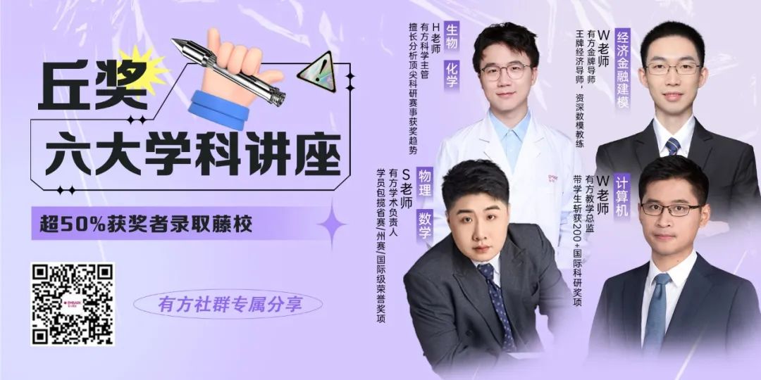 本周讲座 | 周三20点准时开讲！丘奖vs ISEF，计算机er不容错过！