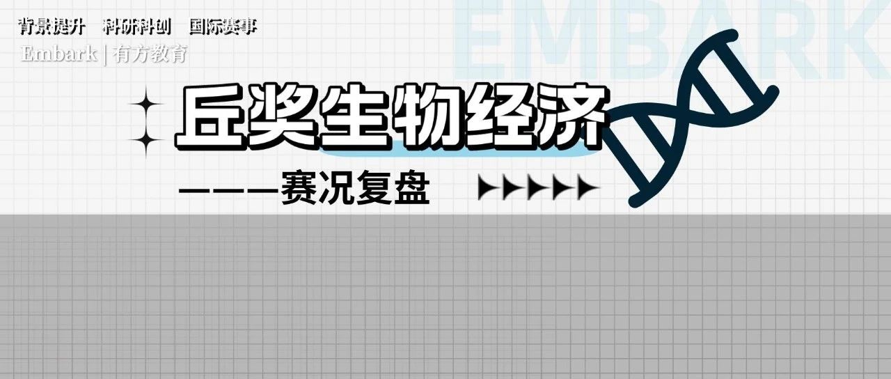 丘奖生物奖-经济金融建模学科入围情况复盘！晋级课题百花齐放